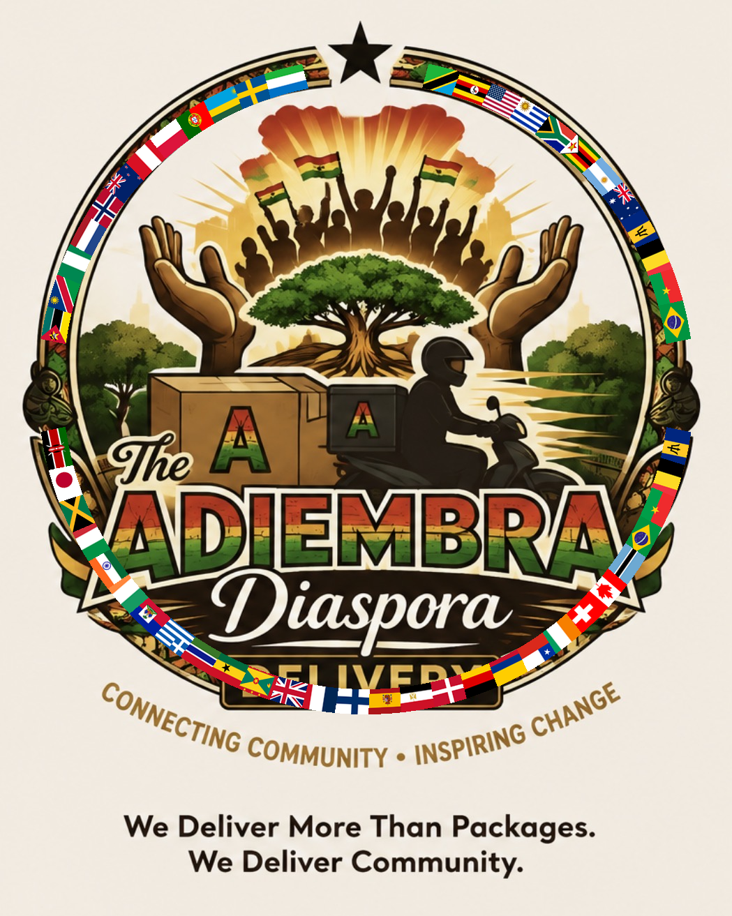The Adiembra Diaspora Delivery service logo